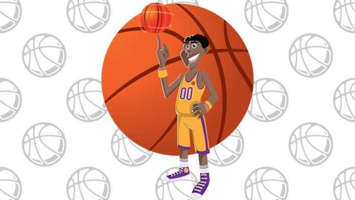 basquete para colorir