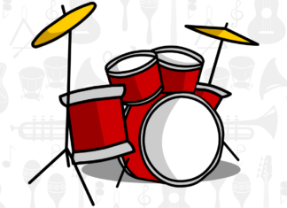 bateria para colorir