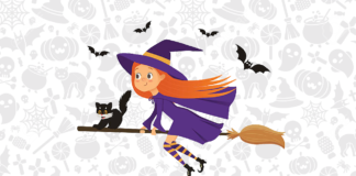 Desenhos de Bruxas para Colorir e Imprimir bruxa para colorir