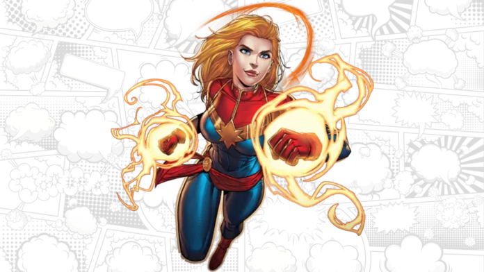 capita marvel para colorir capita marvel para colorir