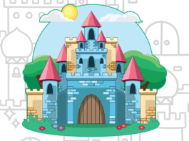 castelo para colorir