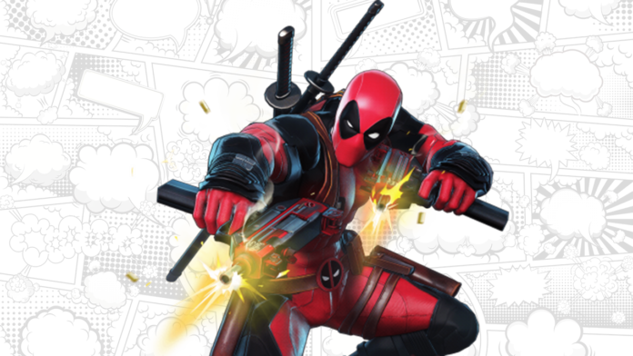 deadpool para colorir