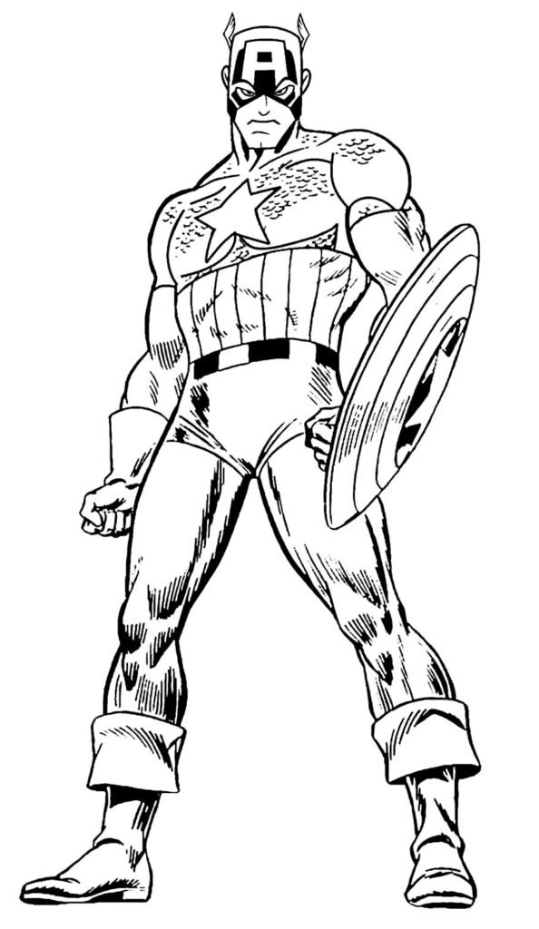 desenho de capitao america 6 1