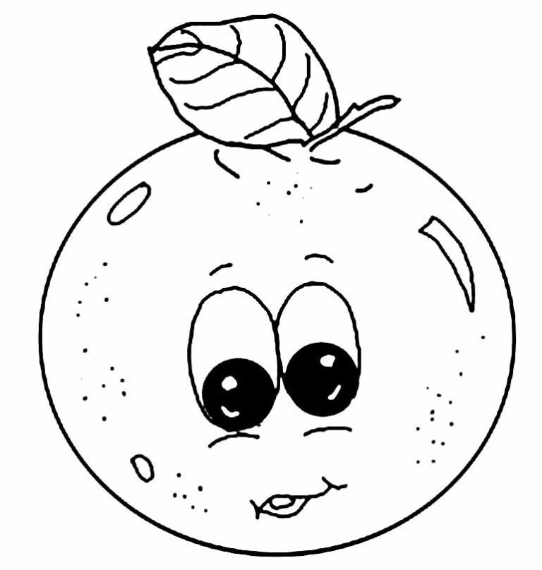 Desenhos de Laranjas para Colorir e Imprimir - Aprender a Desenhar