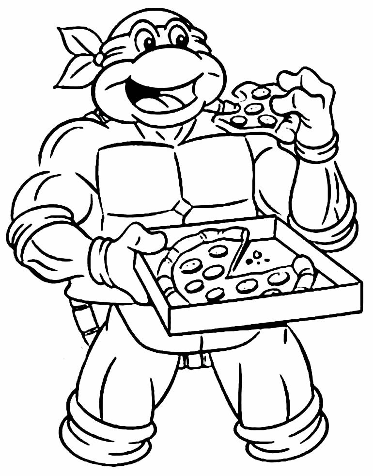 desenho de pizza para pintar e colorir 9