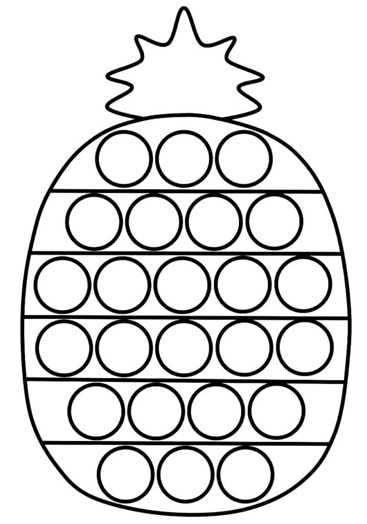 desenho de pop it para pintar e colorir 8