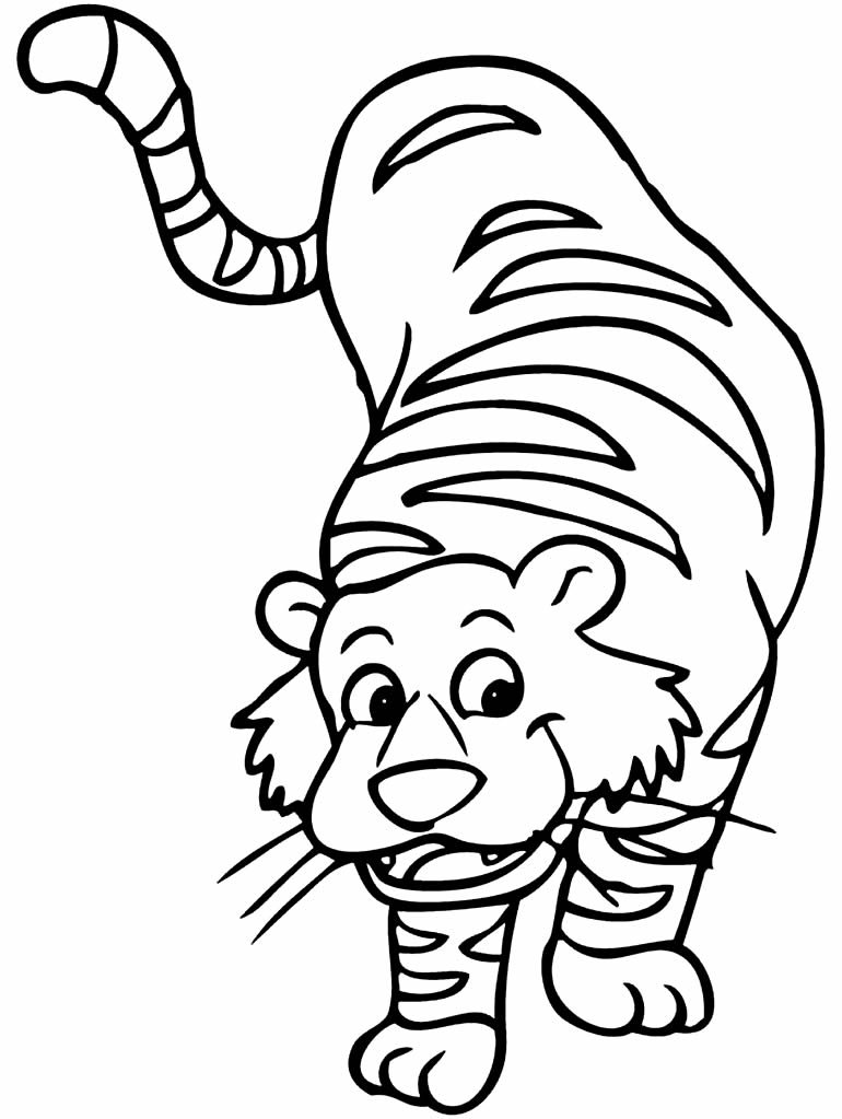desenho de tigre para colorir 15