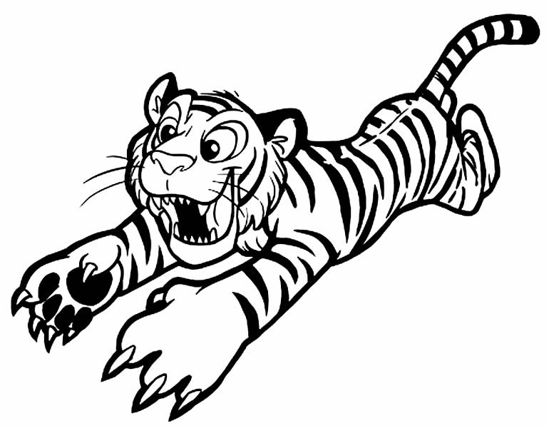 desenho de tigre para colorir 9