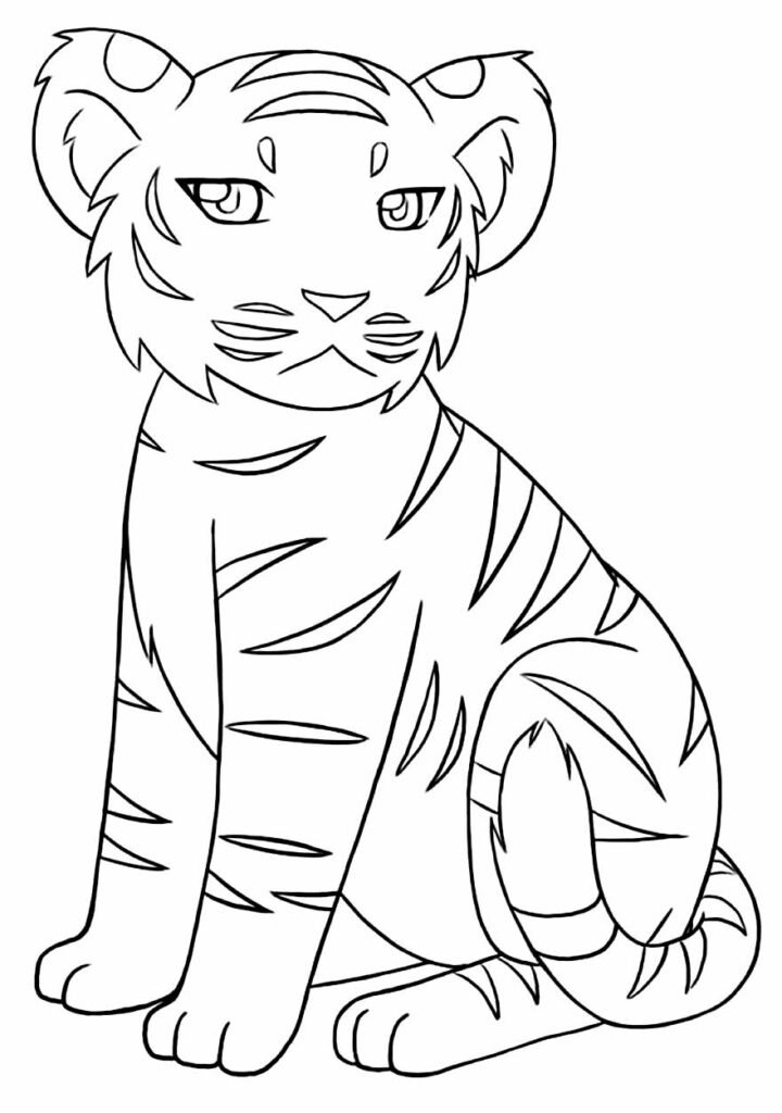desenho de tigre para pintar e colorir 12 desenho de tigre para pintar e colorir 12
