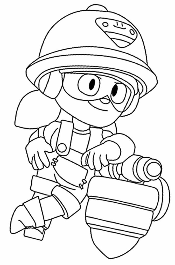 desenho do brawl stars para pintar 10