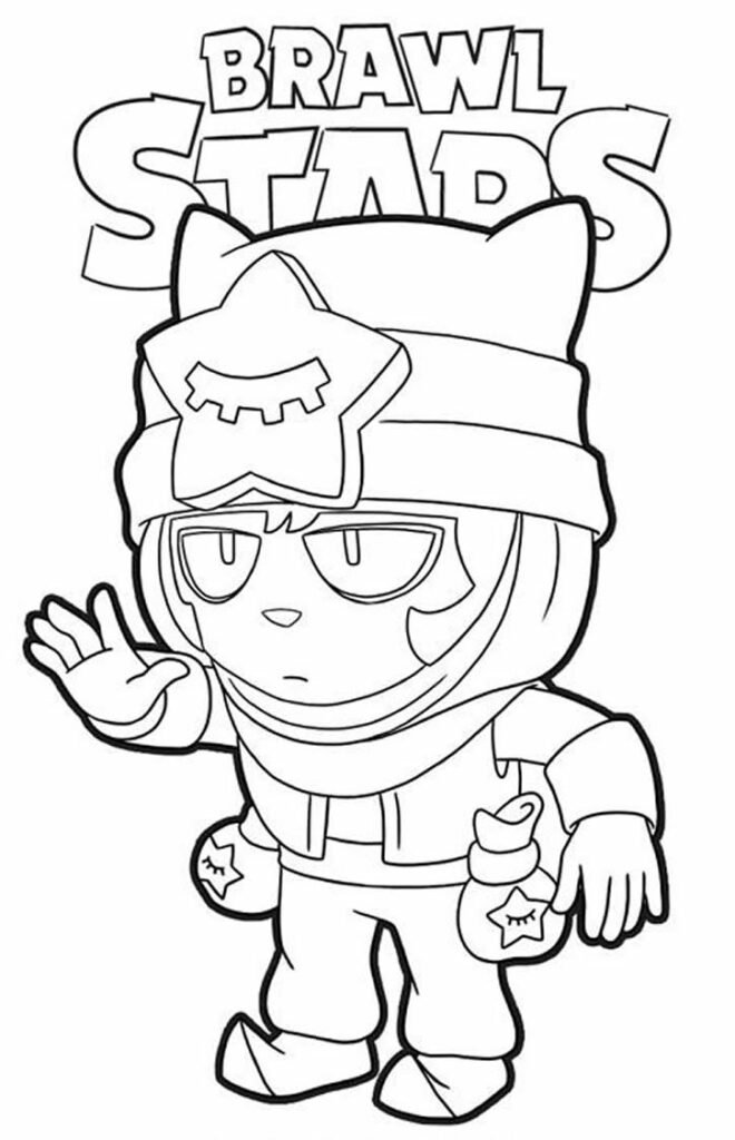 desenho do brawl stars para pintar 11