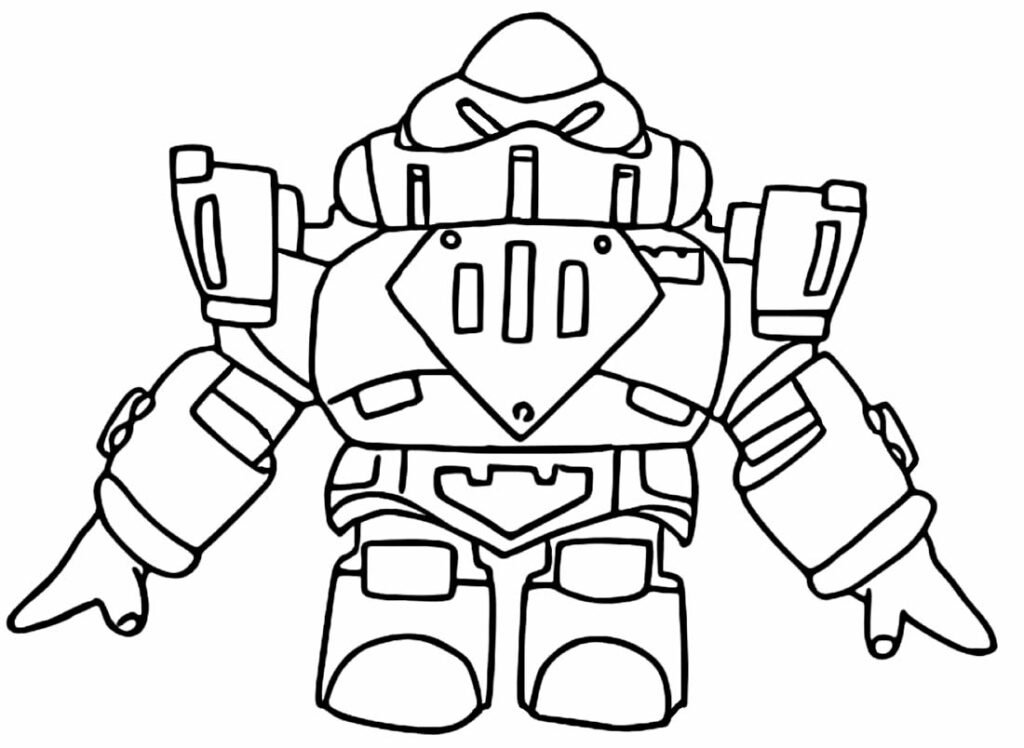 desenho do brawl stars para pintar 3
