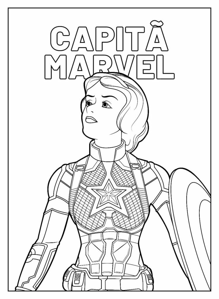desenhos da capita marvel para colorir 11