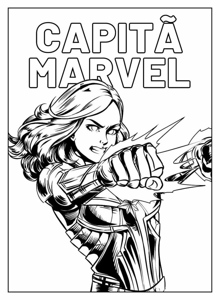 desenhos da capita marvel para colorir 16a