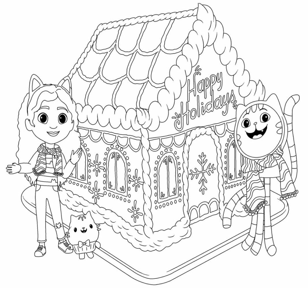 Desenhos da Casa Mágica da Gabby para Colorir e Imprimir - Aprender a ...