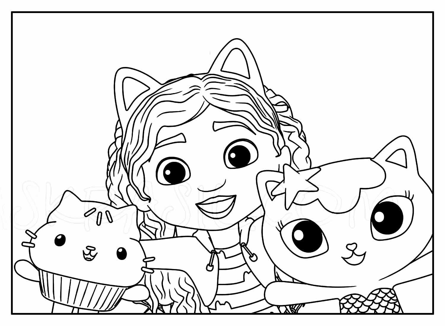Desenhos da Casa Mágica da Gabby para Colorir e Imprimir - Aprender a ...