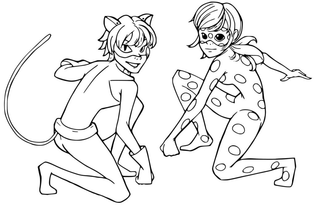 desenhos da ladybug e cat noir 1