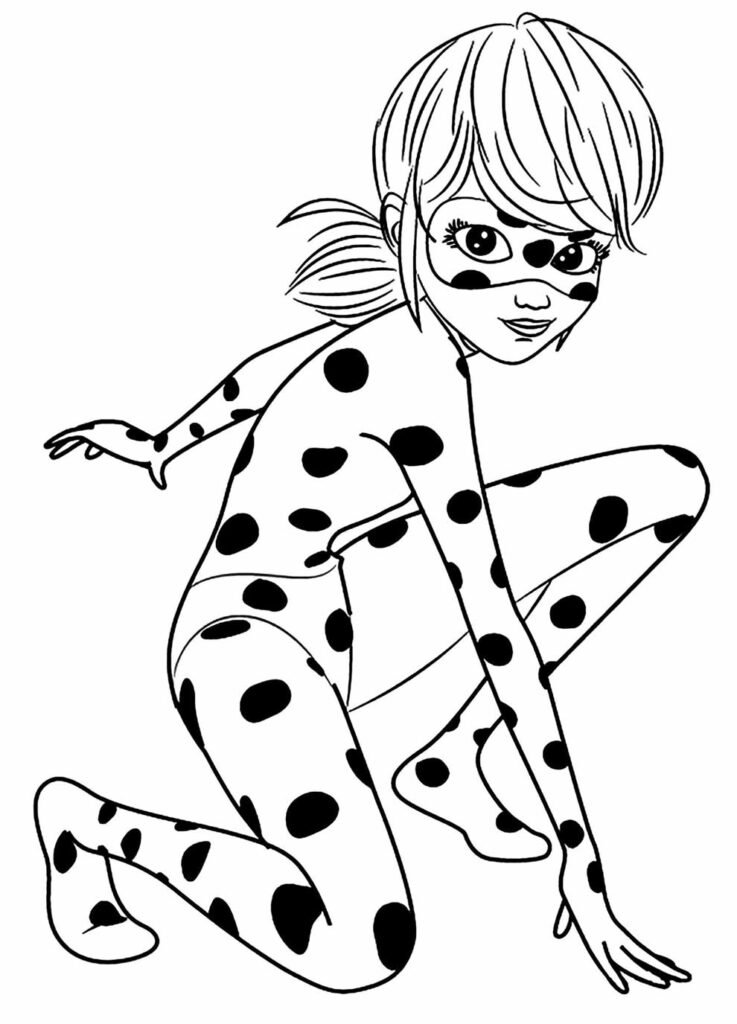 desenhos da ladybug para pintar e colorir 3