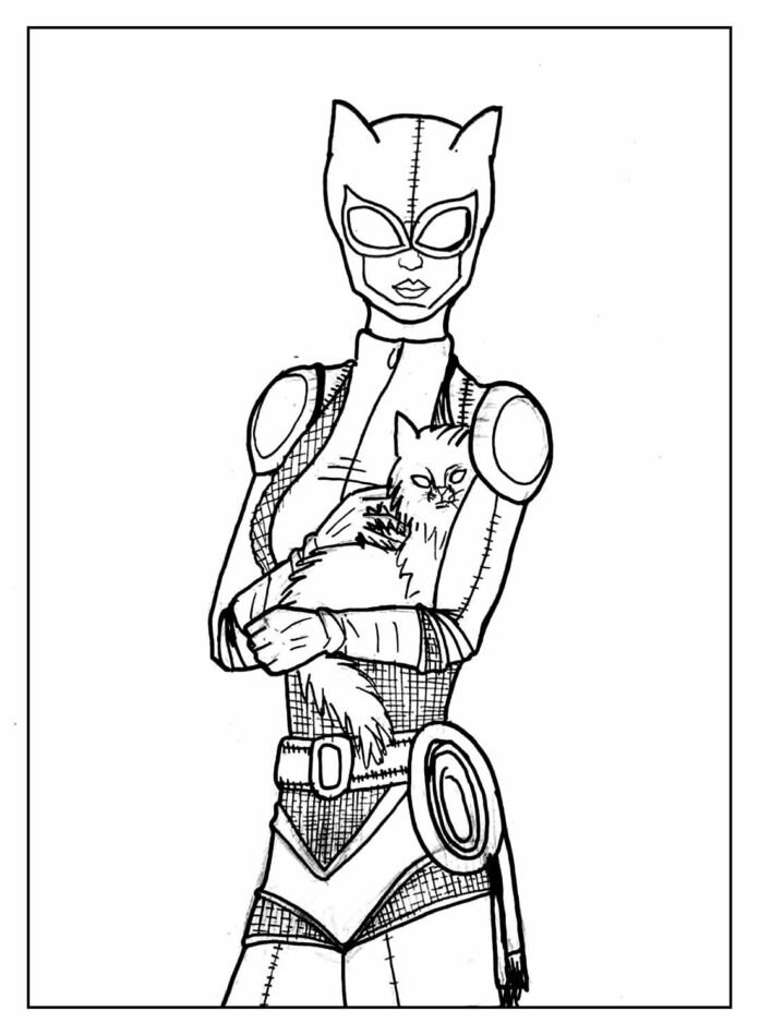 Desenhos da Mulher-Gato para Colorir e Imprimir - Aprender a Desenhar