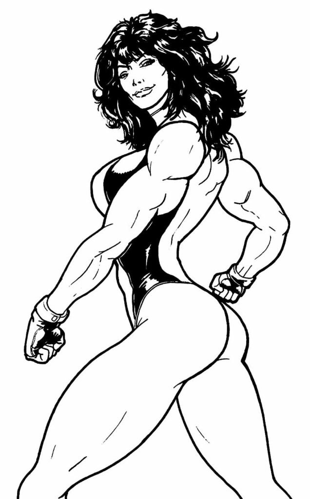desenhos da mulher hulk para colorir 10
