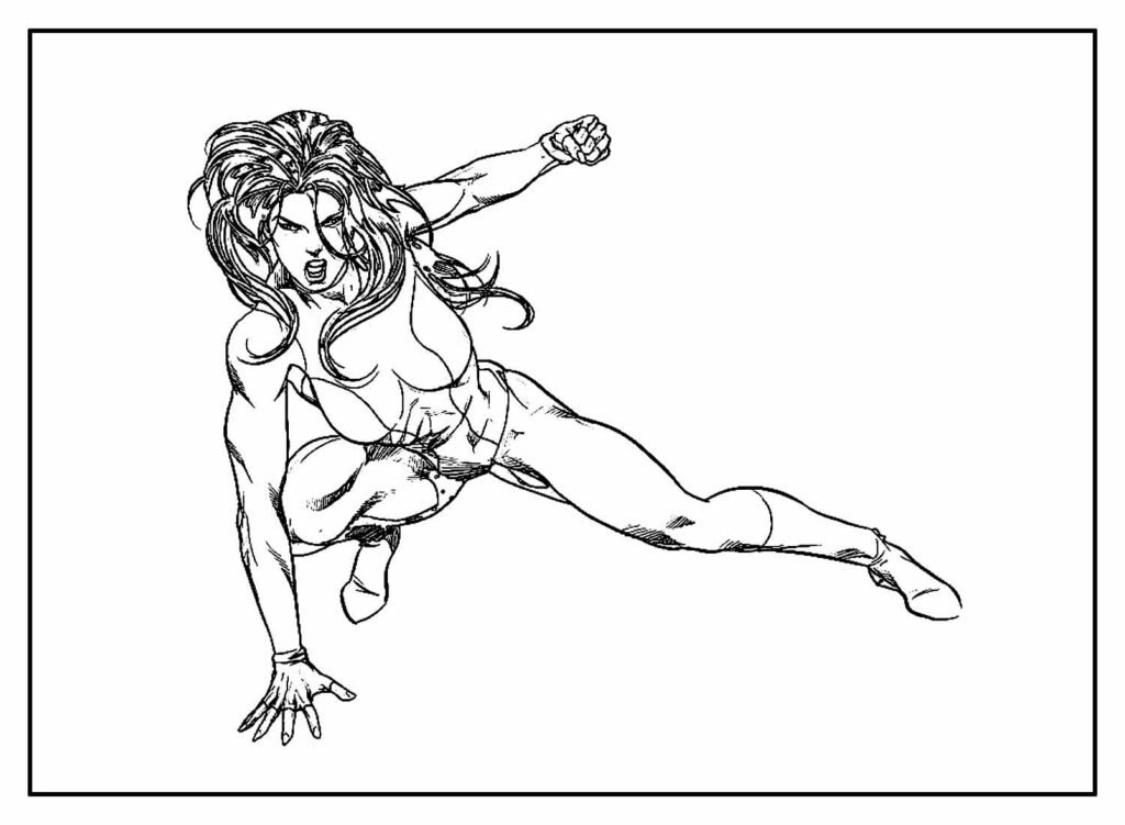 desenhos da mulher hulk para colorir 12