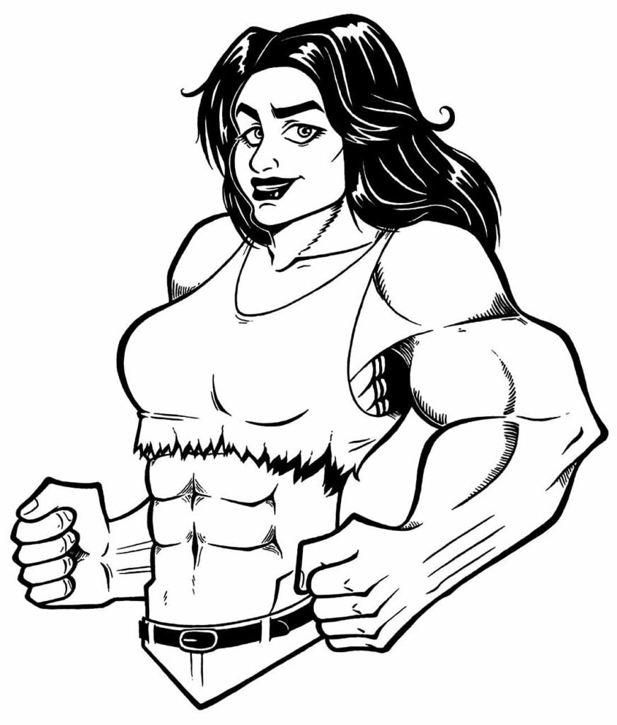 desenhos da mulher hulk para colorir 20