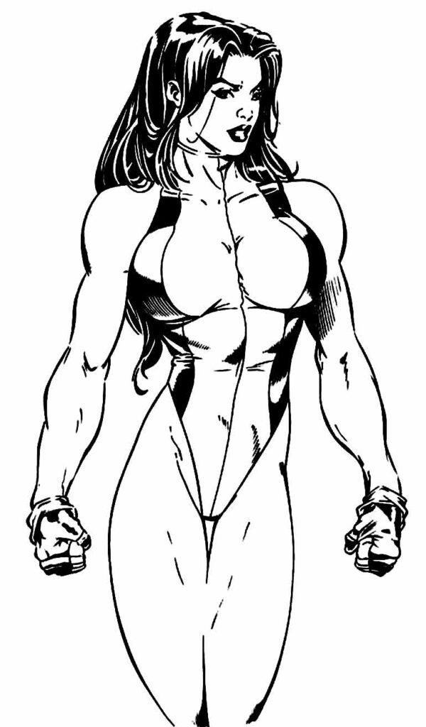 desenhos da mulher hulk para colorir 27