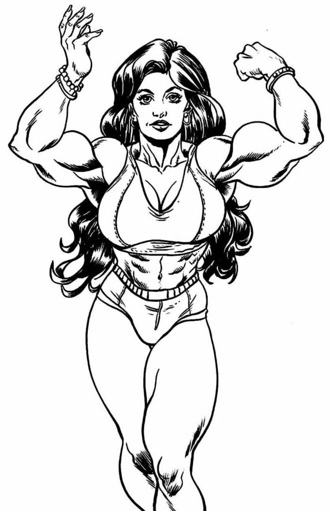 desenhos da mulher hulk para colorir 31