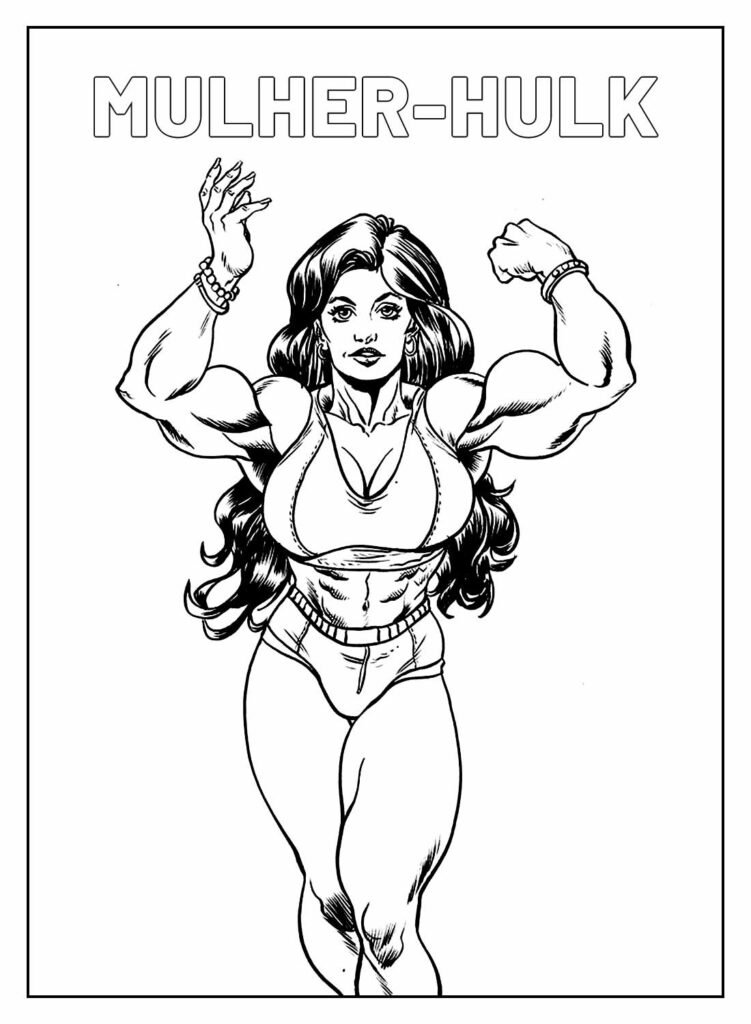 desenhos da mulher hulk para colorir 5