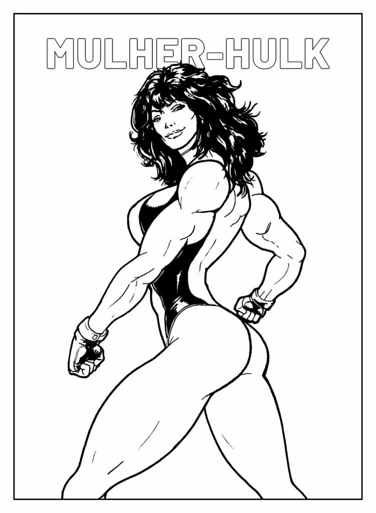 desenhos da mulher hulk para colorir 8