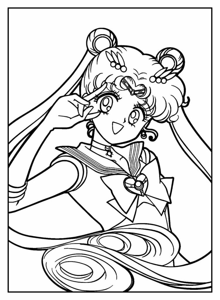 desenhos da sailor moon para colorir 1