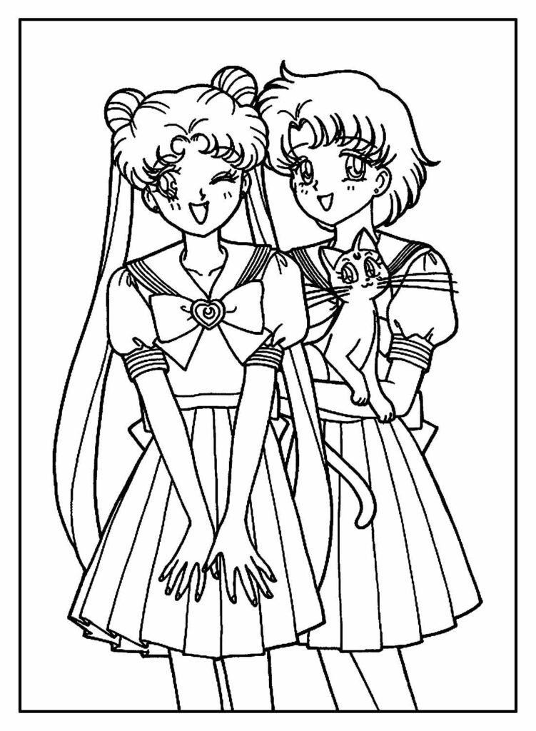 desenhos da sailor moon para colorir 2