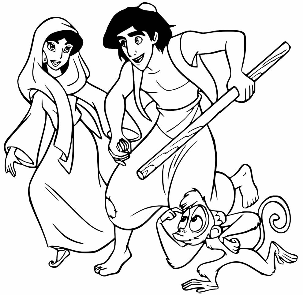 desenhos de aladin para colorir 5