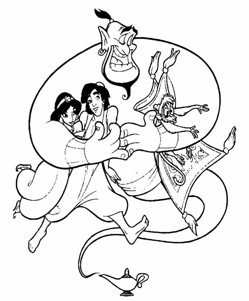 desenhos de aladin para colorir 6 1