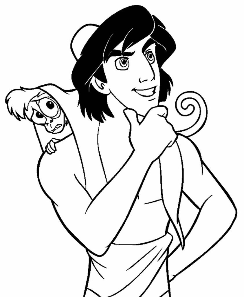 desenhos de aladin para colorir 6