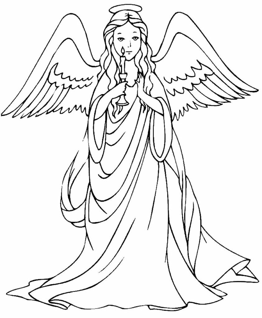 desenhos de anjinhas para colorir 10