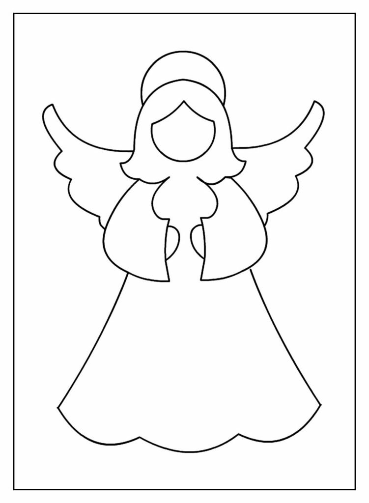 desenhos de anjinhas para colorir 12