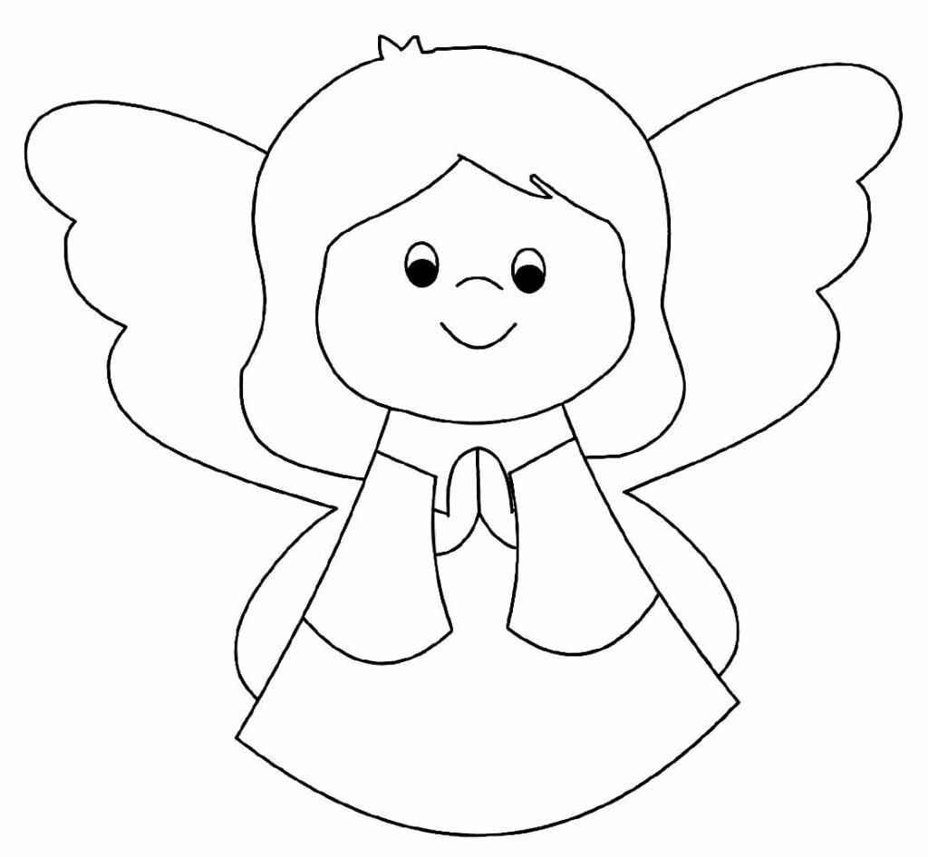 desenhos de anjinhas para colorir 15