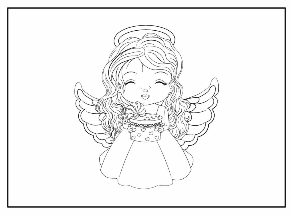 desenhos de anjinhas para colorir 17