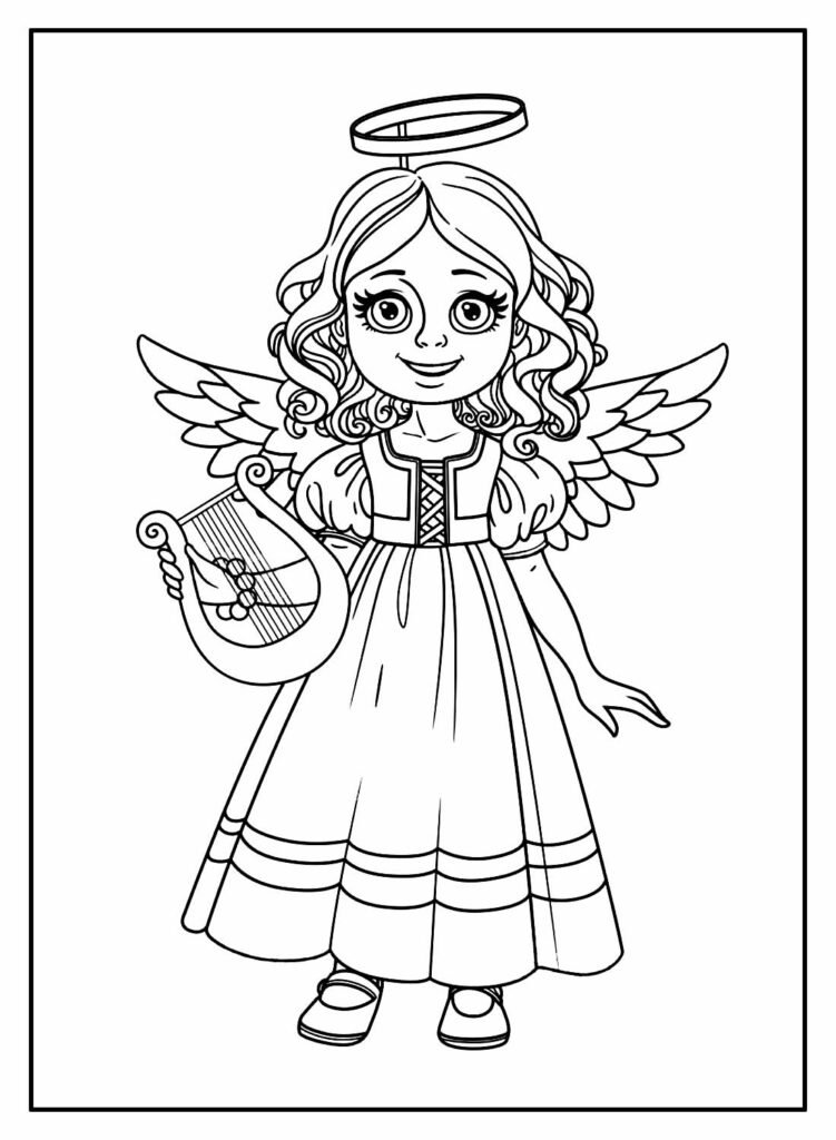 desenhos de anjinhas para colorir 19