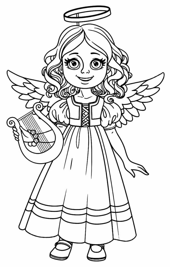 desenhos de anjinhas para colorir 20