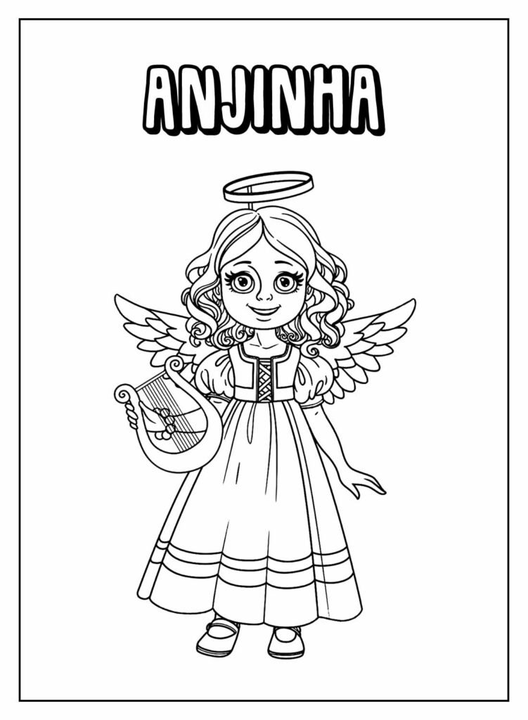 desenhos de anjinhas para colorir 21