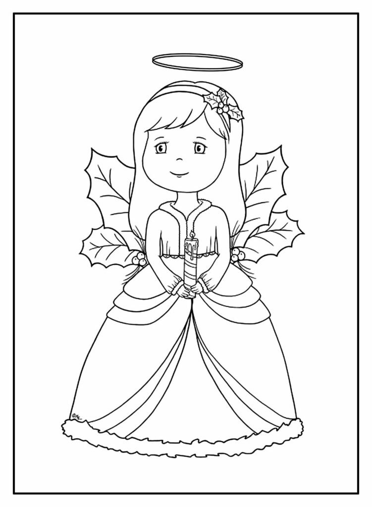 desenhos de anjinhas para colorir 22