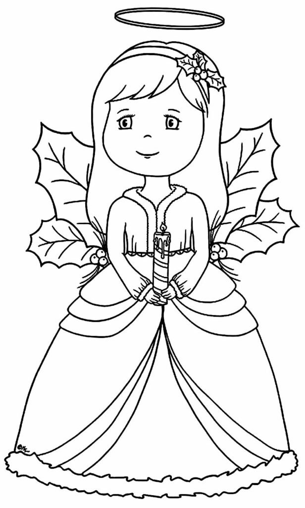 desenhos de anjinhas para colorir 23