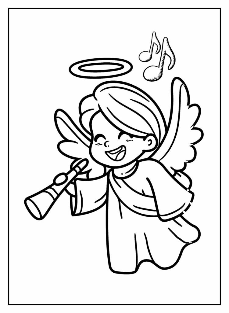 desenhos de anjinhas para colorir 24