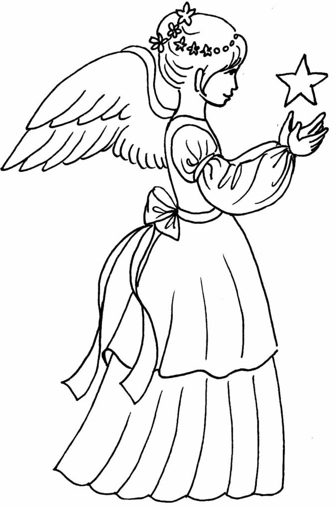desenhos de anjinhas para colorir 25
