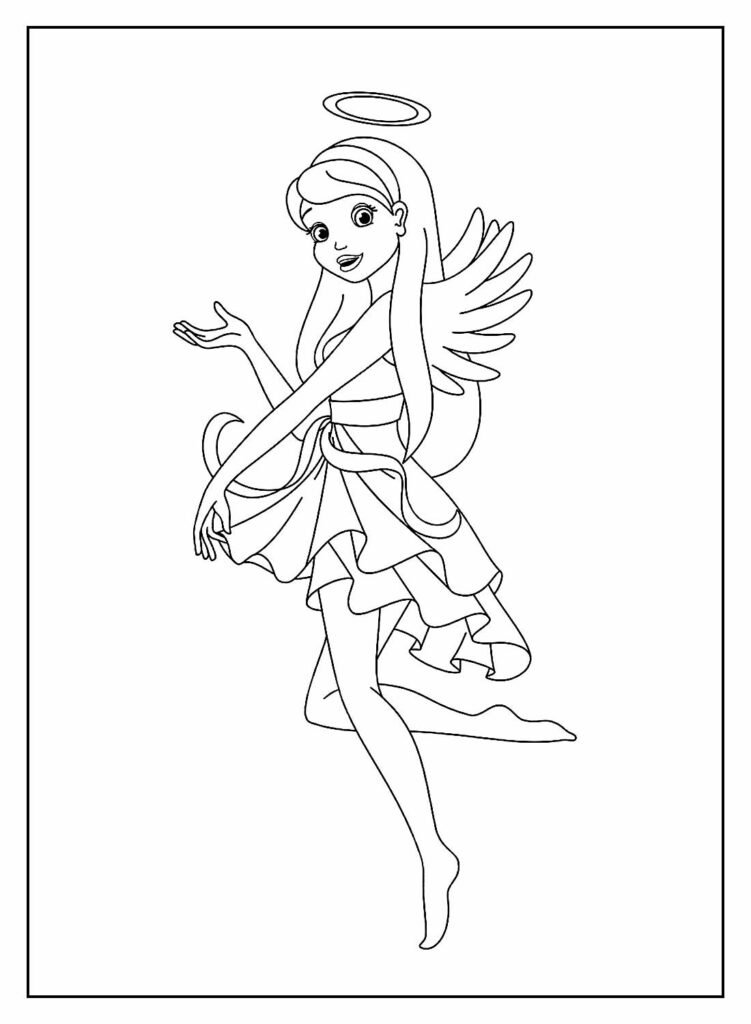 desenhos de anjinhas para colorir 3