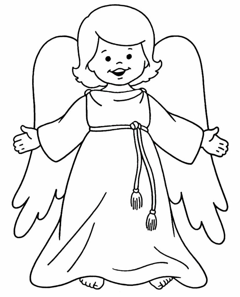 desenhos de anjinhas para colorir 5