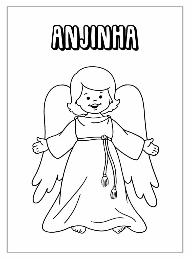 desenhos de anjinhas para colorir 6