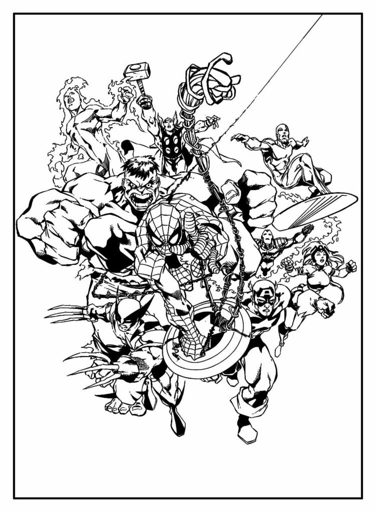 desenhos de avengers para colorir 7